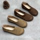 Women's Hollow Out Summer Flat Handmade Cow Leather Sandals Women's Hollow Out Summer Flat Handmade Cow Leather Sandals