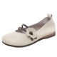 Womens Handmade Flower Leather Flat Soft Sole Shoes Womens Handmade Flower Leather Flat Soft Sole Shoes