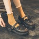 Womens Flat Vintage Buckle Bow Mary Jane Shoes Womens Flat Vintage Buckle Bow Mary Jane Shoes