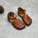Womans Genuine Leather Woven Closed Toe Fisherman Sandals Womans Genuine Leather Woven Closed Toe Fisherman Sandals