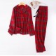 Couple Red Cotton Plaid Pajama Set PJS Christmas Pajamas Presents Couple Red Cotton Plaid Pajama Set PJS Christmas Pajamas Presents