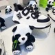 Womens Leather Cute Platform Panda Lace Up Sneakers Womens Leather Cute Platform Panda Lace Up Sneakers