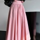 French Pink Swing A-Line Pleated Skirt French Pink Swing A-Line Pleated Skirt