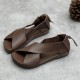 Summer Handmade Leather Cross-Strap Sandals for Women Shoes Summer Handmade Leather Cross-Strap Sandals for Women Shoes
