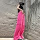 Women Spring Summer Drawstring High Waist Wide Leg Loose Multi-pockets Pant Women Spring Summer Drawstring High Waist Wide Leg Loose Multi-pockets Pant