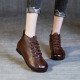 Womens Ankle Boots Flat Soft Sole Comfortable Zipper Lace Up Shoes Womens Ankle Boots Flat Soft Sole Comfortable Zipper Lace Up Shoes