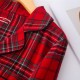 Couple Red Cotton Plaid Pajama Set PJS Christmas Pajamas Presents Couple Red Cotton Plaid Pajama Set PJS Christmas Pajamas Presents