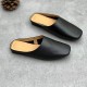 Women's Handmade Leather Square Toe Comfort Mule Shoes Women's Handmade Leather Square Toe Comfort Mule Shoes