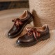 British Preppy Style Retro Lace-up Loafers Women's Shoes British Preppy Style Retro Lace-up Loafers Women's Shoes