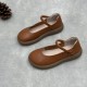 Women's Leather Handmade Soft Sole Round Toe Mary Jane Shoes Women's Leather Handmade Soft Sole Round Toe Mary Jane Shoes
