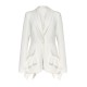 Women's Spring and Fall Hem Splicing Pressure Pleat Blazer Women's Spring and Fall Hem Splicing Pressure Pleat Blazer