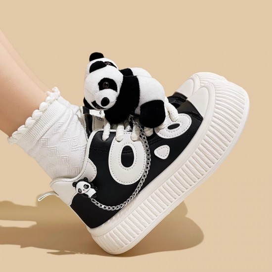 Women's Panda Design Platform Sneakers Casual Shoes Women's Panda Design Platform Sneakers Casual Shoes