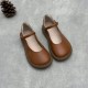 Women's Leather Handmade Soft Sole Round Toe Mary Jane Shoes Women's Leather Handmade Soft Sole Round Toe Mary Jane Shoes