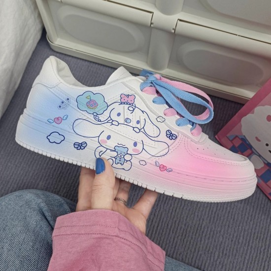 Cute Preppy Sneakers Aesthetic Shoe With Low-top Cute Preppy Sneakers Aesthetic Shoe With Low-top