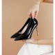 Women's Patent Leather Pointed Toe Stiletto Heels Pumps Women's Patent Leather Pointed Toe Stiletto Heels Pumps