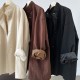 Cstand Collar Japanese Style Oversize Coat Cstand Collar Japanese Style Oversize Coat