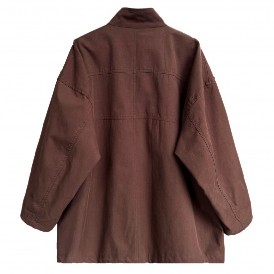 Cstand Collar Japanese Style Oversize Coat Cstand Collar Japanese Style Oversize Coat