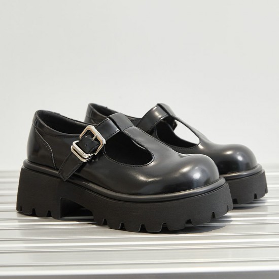 T Strap Platform Mary Jane Shoes for Women Chunky Heel Round Toe T Strap Platform Mary Jane Shoes for Women Chunky Heel Round Toe
