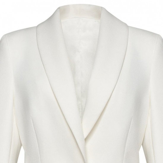 Women's Spring and Fall Hem Splicing Pressure Pleat Blazer Women's Spring and Fall Hem Splicing Pressure Pleat Blazer