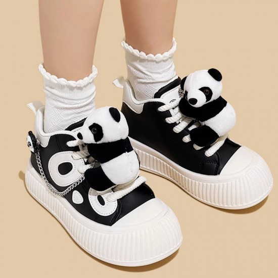 Women's Panda Design Platform Sneakers Casual Shoes Women's Panda Design Platform Sneakers Casual Shoes