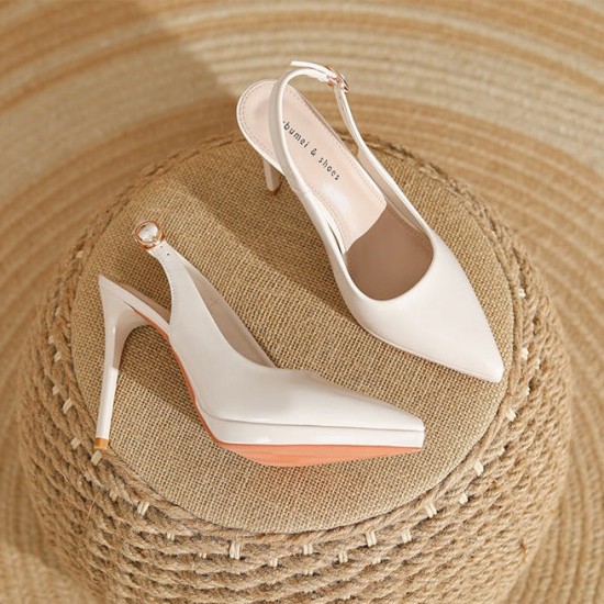 Womens Slingback Pointed Toe Pump High Heels Womens Slingback Pointed Toe Pump High Heels