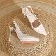 Womens Slingback Pointed Toe Pump High Heels Womens Slingback Pointed Toe Pump High Heels