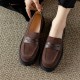 Handmade Classic Platform Loafers Flats Women's Shoes Handmade Classic Platform Loafers Flats Women's Shoes