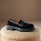 Handmade Classic Platform Loafers Flats Women's Shoes Handmade Classic Platform Loafers Flats Women's Shoes