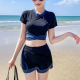 High Waist Colorblock Swimwear High Waist Colorblock Swimwear