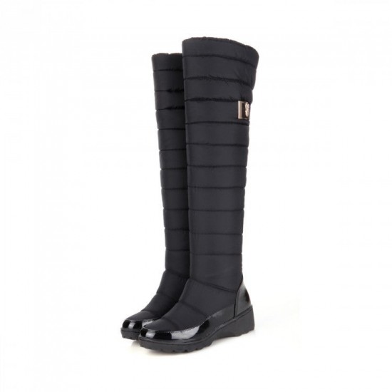 Women's Waterproof Knee-high Snow Boots with Fur lining Women's Waterproof Knee-high Snow Boots with Fur lining