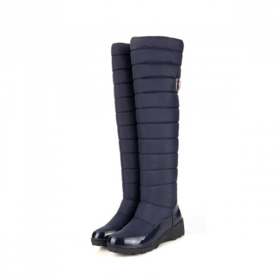 Women's Waterproof Knee-high Snow Boots with Fur lining Women's Waterproof Knee-high Snow Boots with Fur lining
