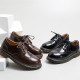 Vintage Oxford Loafers Brogues Leather Women's Lace Up Casual Flats Shoes Vintage Oxford Loafers Brogues Leather Women's Lace Up Casual Flats Shoes
