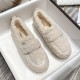Women Cute Winter Warm Lamb Fur Flat Shoes Loafers Women Cute Winter Warm Lamb Fur Flat Shoes Loafers