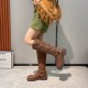 Women's Square Toe Multi Buckle Tall Moto Boots Women's Square Toe Multi Buckle Tall Moto Boots