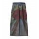 Artistic Reversible Slit Printed Y2K Denim Skirt Artistic Reversible Slit Printed Y2K Denim Skirt