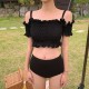 Two Piece Swimsuit student Off Shoulder Swimwear Two Piece Swimsuit student Off Shoulder Swimwear