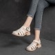 Women's Closed Toe Leather Flat Fisherman Shoes Sandals Women's Closed Toe Leather Flat Fisherman Shoes Sandals