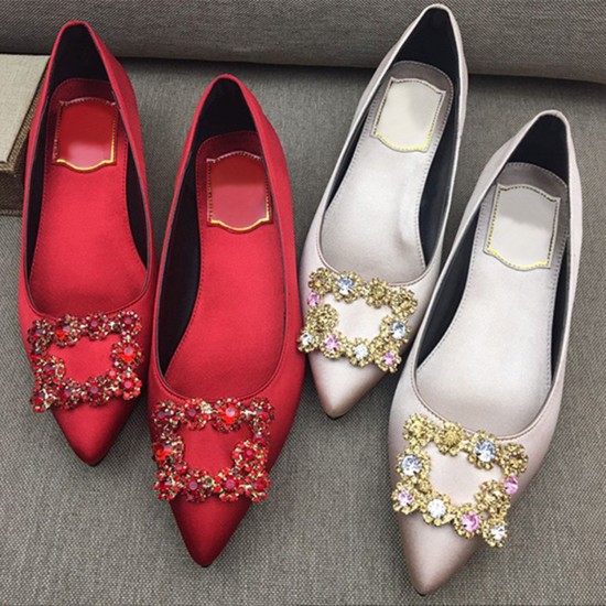 Silk Rhinestone Wedding Shoes for Bride Pumps Silk Rhinestone Wedding Shoes for Bride Pumps