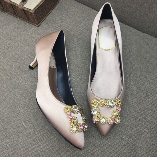 Silk Rhinestone Wedding Shoes for Bride Pumps Silk Rhinestone Wedding Shoes for Bride Pumps