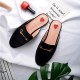 Womens Velvet Heart Oxford Slide Slip On Flat Mules Womens Velvet Heart Oxford Slide Slip On Flat Mules