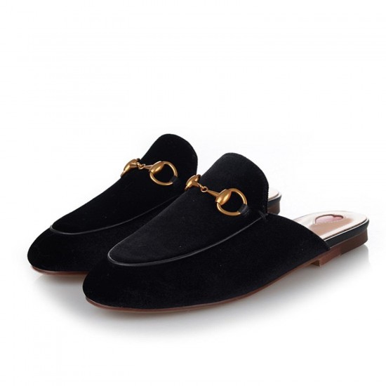 Womens Velvet Heart Oxford Slide Slip On Flat Mules Womens Velvet Heart Oxford Slide Slip On Flat Mules