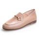 Women Classic Metal Buckle Leather Loafers Flat Shoes Women Classic Metal Buckle Leather Loafers Flat Shoes