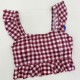 Sweet Swimsuits 2-Piece Set Plaid Ruffles Bathing Suits for Women Sweet Swimsuits 2-Piece Set Plaid Ruffles Bathing Suits for Women