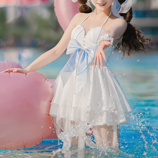 Egirls Sweet One Piece Swimsuits Lolita Cute Swimwear for Women Egirls Sweet One Piece Swimsuits Lolita Cute Swimwear for Women