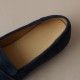 Handmade Classic Navy Suede Leather Loafers Women's Shoes Handmade Classic Navy Suede Leather Loafers Women's Shoes
