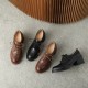 Handmade High Chunky Heel Leather Brogues Womens Shoes Handmade High Chunky Heel Leather Brogues Womens Shoes