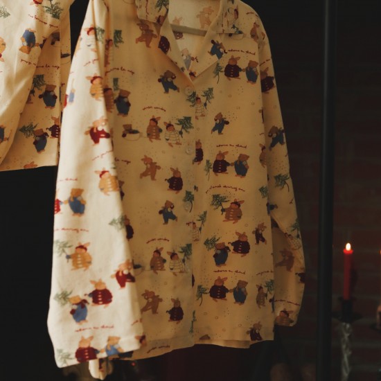 Womens Christmas Pajamas PJS Bunny Christmas Presents Womens Christmas Pajamas PJS Bunny Christmas Presents