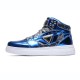Metal Luster Couple High-Top Skateboard Sneakers Metal Luster Couple High-Top Skateboard Sneakers