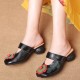 Women's Vintage Leather Sandals with Stamens Women's Vintage Leather Sandals with Stamens