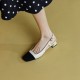 Leather Slingback Heels for Women Strap Closed Toe Leather Slingback Heels for Women Strap Closed Toe